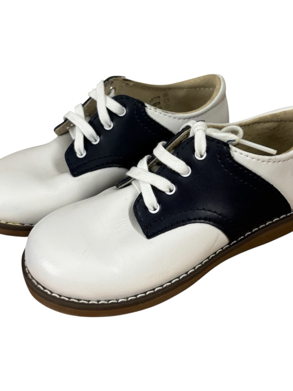 Footmates Cheer 8401 Saddle Shoes Navy & White Toddler Unisex 9.5 M